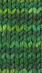 Wonder Woolen - SPRUCE - Fleece Artist Hand Dyed Yarn - Shades of Green/Blue