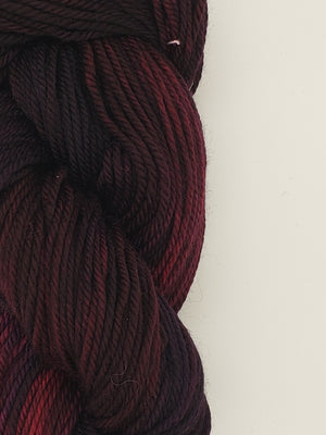 Back Country - BLACKBERRY -  Hand Dyed Chunky Yarn 4 ounces/125g