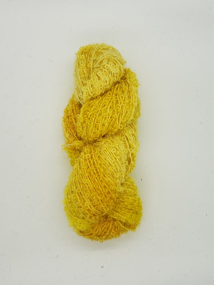 Wool Curly Locks - BUTTERCUP - Hand Dyed Textured Yarn - Landscape Shades