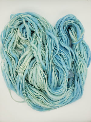 Slubby - CLOUDS - Merino/Blue Face Leicester - Hand Dyed Textured Yarn Thick and Thin
