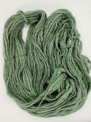 Slubby - EUCALYPTUS - Merino/Blue Face Leicester - Hand Dyed Textured Yarn Thick and Thin