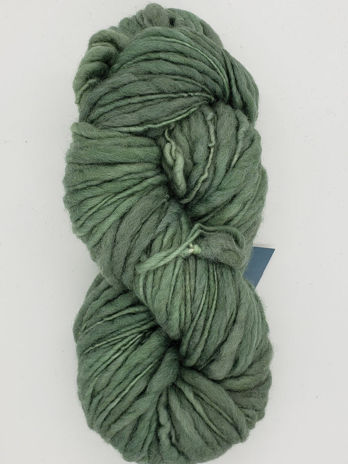 Slubby - EUCALYPTUS - Merino/Blue Face Leicester - Hand Dyed Textured Yarn Thick and Thin