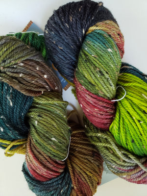 Thicket Tweedy - FALL MOUNTAINS  -  Aran Hand Dyed Yarn