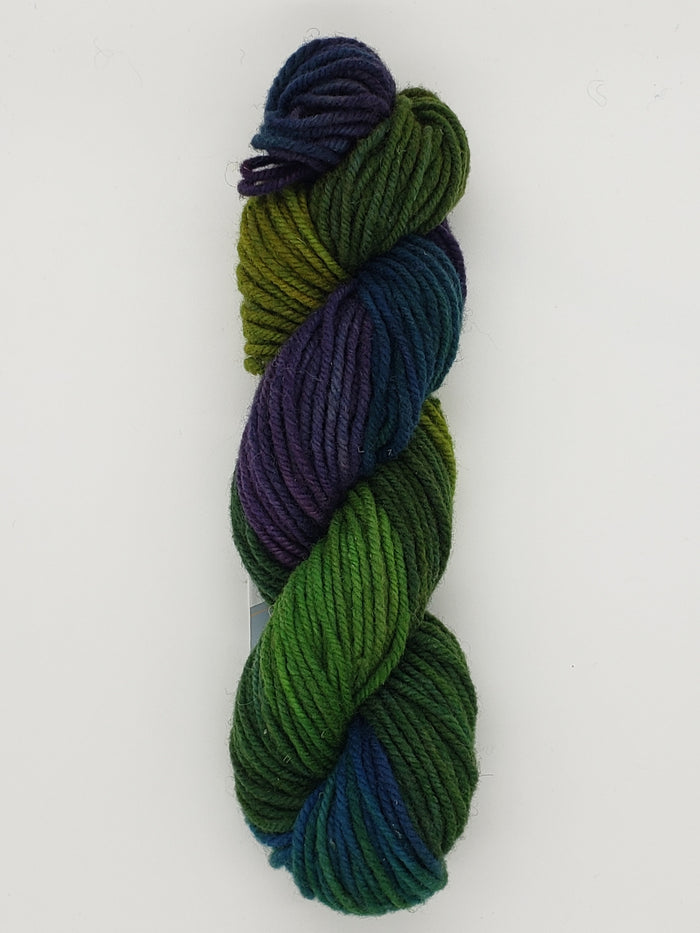 Wonder Woolen - FOREST FLOOR - OOAK Fleece Artist Hand Dyed Yarn OOAK - ARAN