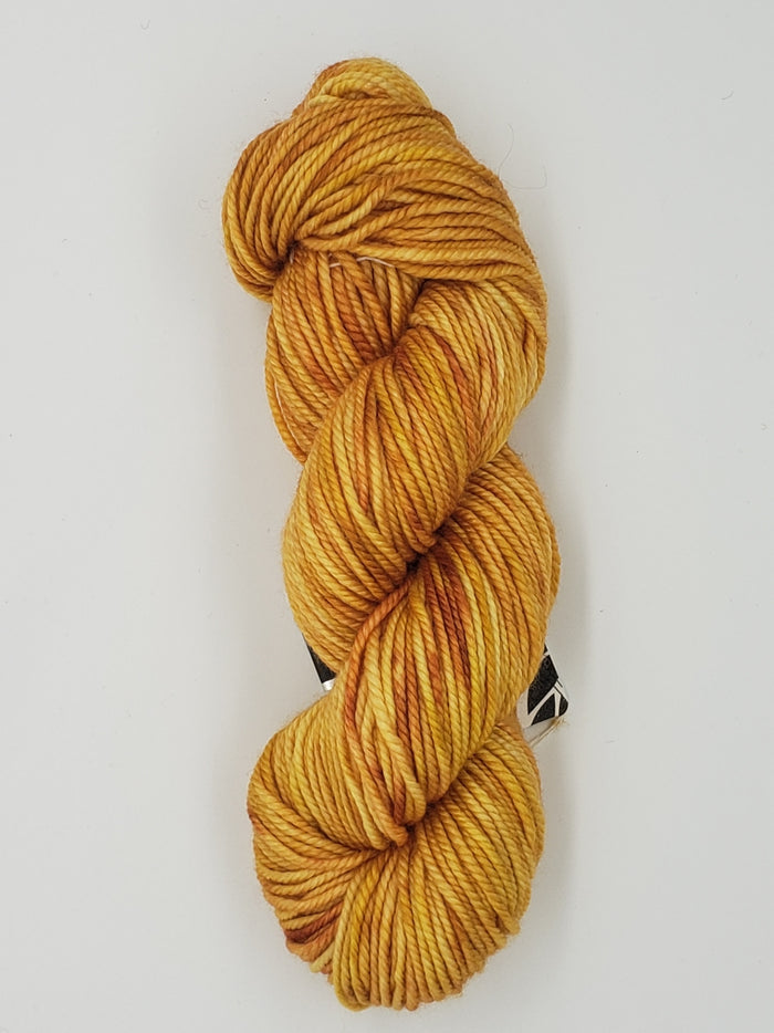 Woolie Silk - GAZANIA FLOWER - OOAK Hand Dyed Yarn 1.7 ounces/50g