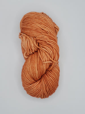 Back Country - MANDARIN- OOAK Hand Dyed Chunky Yarn 4 ounces/125g