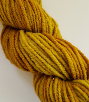 Wonder Woolen - MINEGOLD -  Fleece Artist Hand Dyed Yarn - Shades of Gold/Yellow