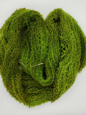 Wool Curly Locks - MOSS - Hand Dyed Textured Yarn - Landscape Shades