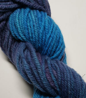 Wonder Woolen - OCEAN- Fleece Artist Hand Dyed Yarn - Shades of Blue