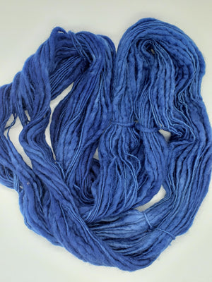 Slubby - POLAR SEA -  Merino/Blue Face Leicester - Hand Dyed Textured Yarn Thick and Thin  - Variegated Shades