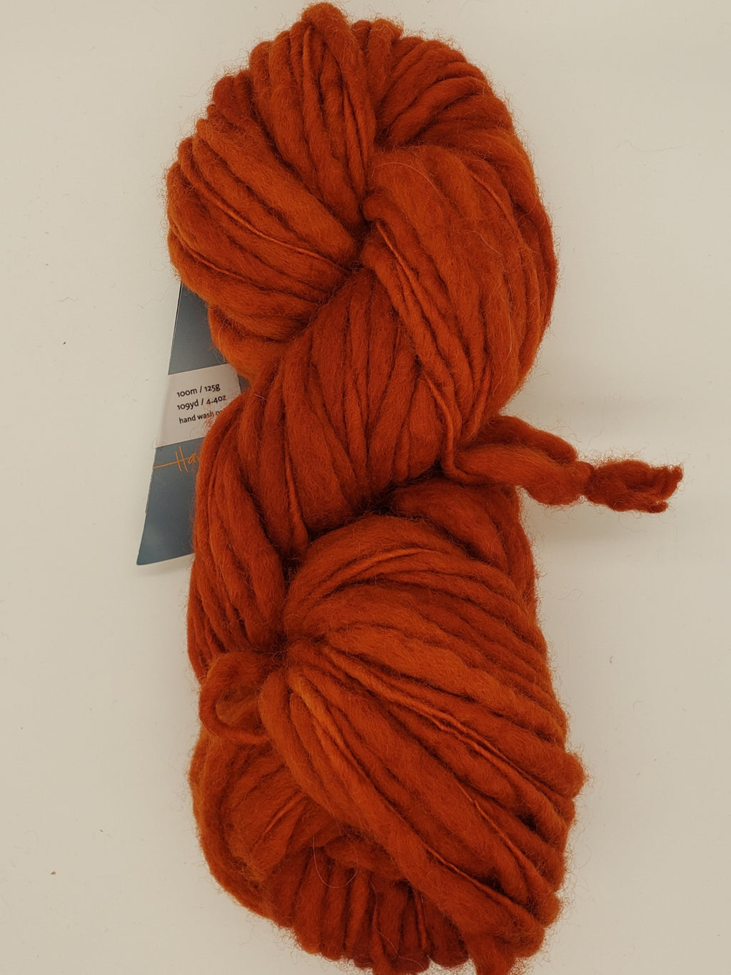 Slubby - PUMPKIN -  Merino/Blue Face Leicester - Hand Dyed Textured Yarn Thick and Thin  - Shades of Orange