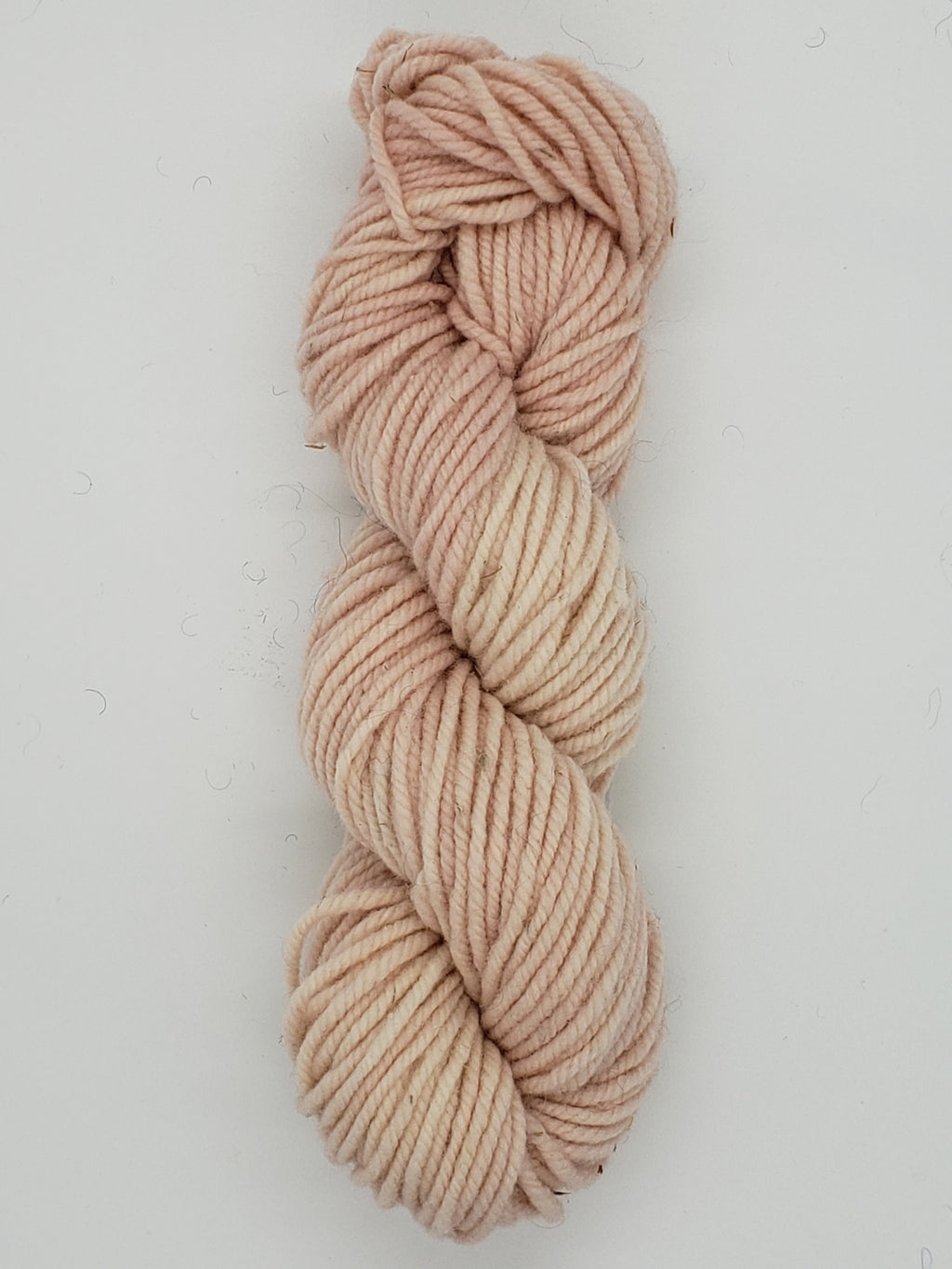 Wonder Woolen - SHELL PINK - Fleece Artist Hand Dyed Yarn - Shades of Light Pink