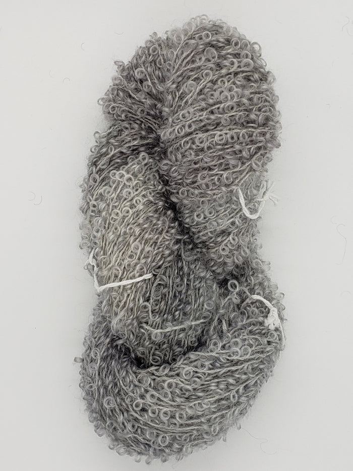 Wool Curly Locks - SMOKE - Hand Dyed Textured Yarn - Landscape Shades