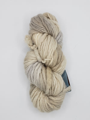 Slubby - SMOKE -  Merino/Blue Face Leicester - Hand Dyed Textured Yarn Thick and Thin