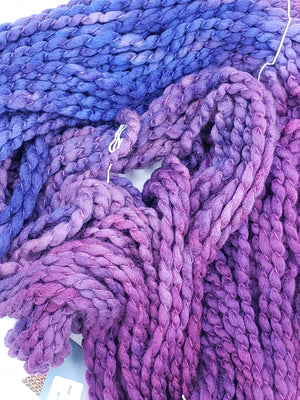 Crimp - AMETHYST - Hand Dyed Chunky Textured Yarn - Landscape Shades