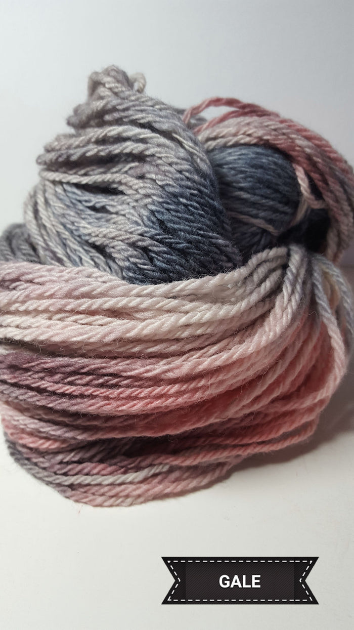 Gale - Hand Dyed Aran/Worsted Yarn for Rug Hooking
