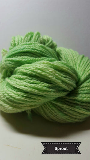 Sprout - Hand Dyed Aran/Worsted Yarn for Rug Hooking