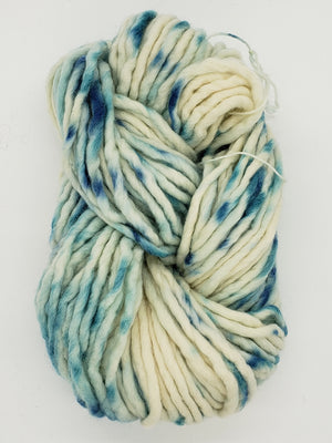 Flouf - AGAVE - 100% Merino Chunky - Fleece Artist Hand Dyed Yarn - Cream/Blue