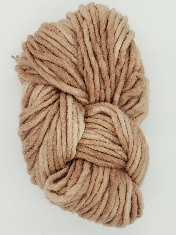 Flouf - CREMA - 100% Merino Chunky - Fleece Artist Hand Dyed Yarn - Pink Brown