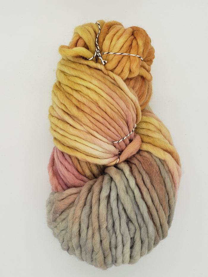 Flouf - FIRE OPAL - 100% Merino Chunky - Fleece Artist Hand Dyed Yarn -