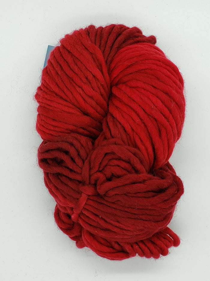 Flouf - RUBY - 100% Merino Chunky - Fleece Artist Hand Dyed Yarn - Shades of Red