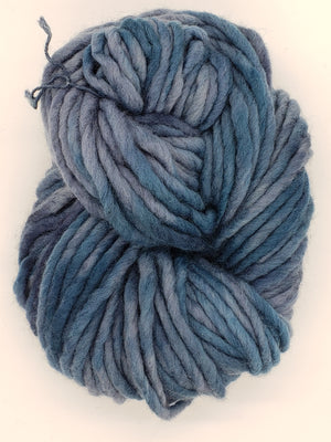 Flouf - STARDUST - 100% Merino Chunky - Fleece Artist Hand Dyed Yarn - Blue/Grey
