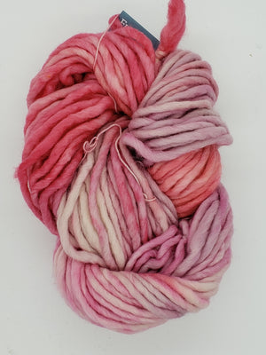 Flouf - CACTUS FLOWER - 100% Merino Chunky - Fleece Artist Hand Dyed Yarn - Shades of Pink