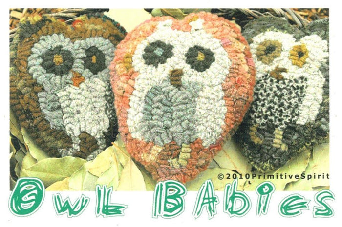 Owl Babies - Rug Hooking Paper Pattern