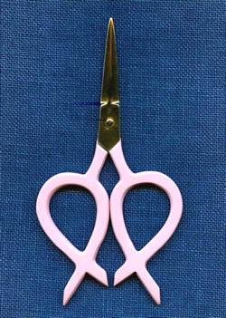 Pink Ribbon Snips Scissors 4.00 inch