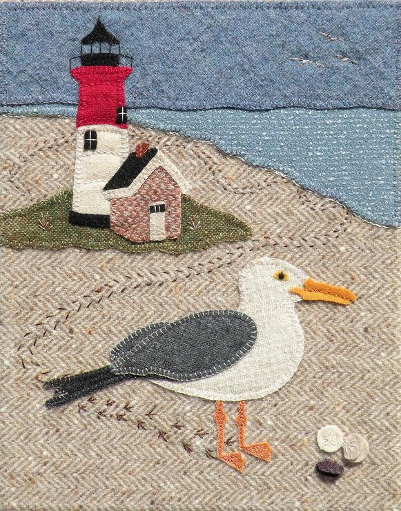 Nessy Visits Nauset Wool Applique Pattern - Meetinghouse Hill