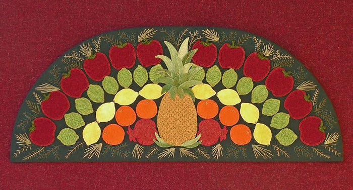 A Traditional Welcome Wool Applique Pattern - Meetinghouse Hill