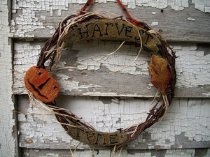 Harvest Tyme Banner - Punch Needle Pattern