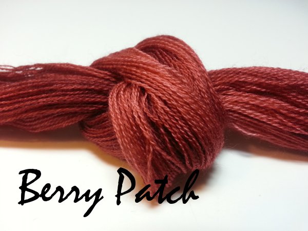 Berry Patch #019 - Wool Thread for Needle Punch and Wool Applique - Red Sand Fibre