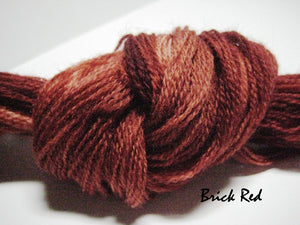 Brick Red #012 - Wool Thread for Needle Punch and Wool Applique - Red Sand Fibre