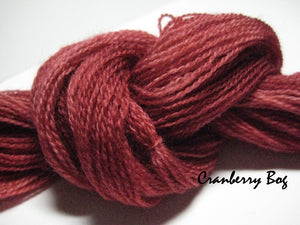 Cranberry Bog #040 - Wool Thread for Needle Punch and Wool Applique - Red Sand Fibre