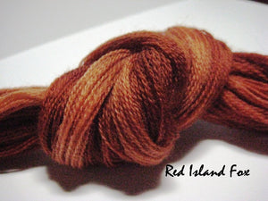 Island Red Fox #007 - Wool Thread for Needle Punch and Wool Applique - Red Sand Fibre