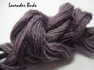 Lavender Buds #015 - Wool Thread for Needle Punch and Wool Applique - Red Sand Fibre