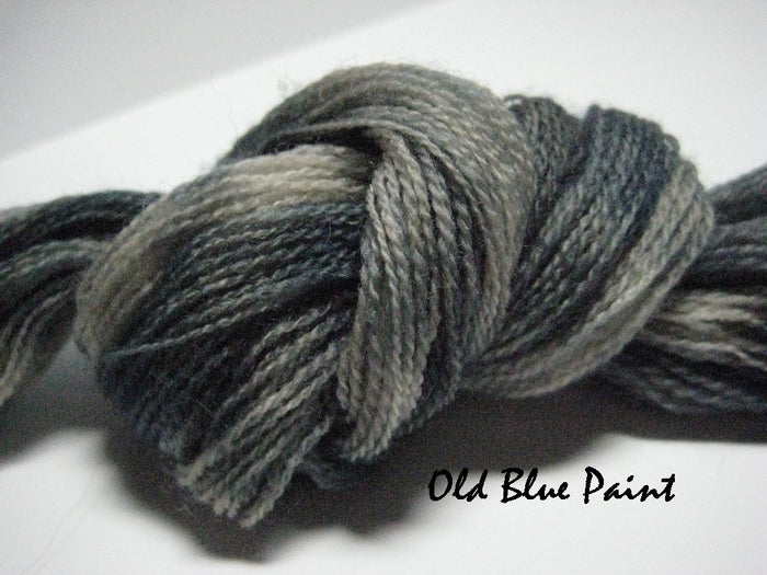 Old Blue Paint #011 - Wool Thread for Needle Punch and Wool Applique - Red Sand Fibre