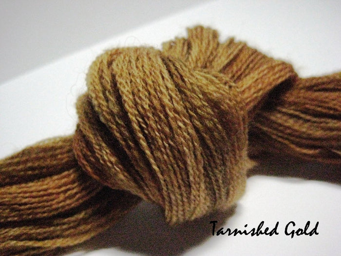 Tarnished Gold #038 - Wool Thread for Needle Punch and Wool Applique - Red Sand Fibre