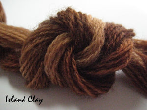 Island Clay #027 - Wool Thread for Needle Punch and Wool Applique - Red Sand Fibre