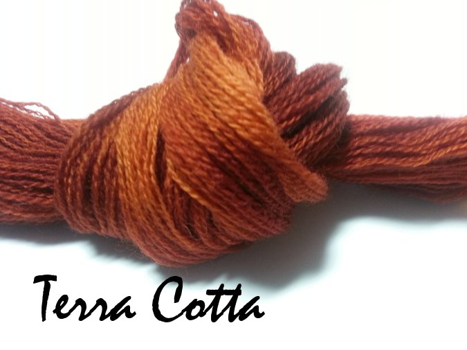Terra Cotta #057 - Wool Thread for Needle Punch and Wool Applique - Red Sand Fibre