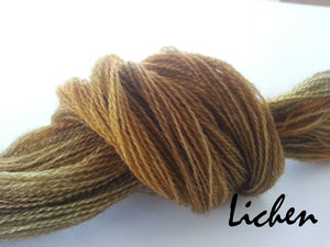 Lichen #061 - Wool Thread for Needle Punch and Wool Applique - Red Sand Fibre