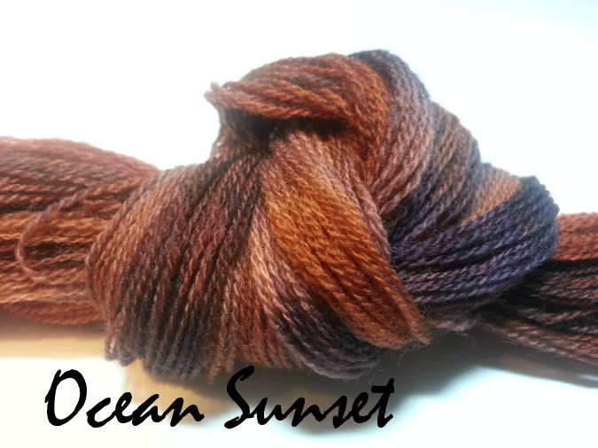 Ocean Sunset #056 - Wool Thread for Needle Punch and Wool Applique - Red Sand Fibre
