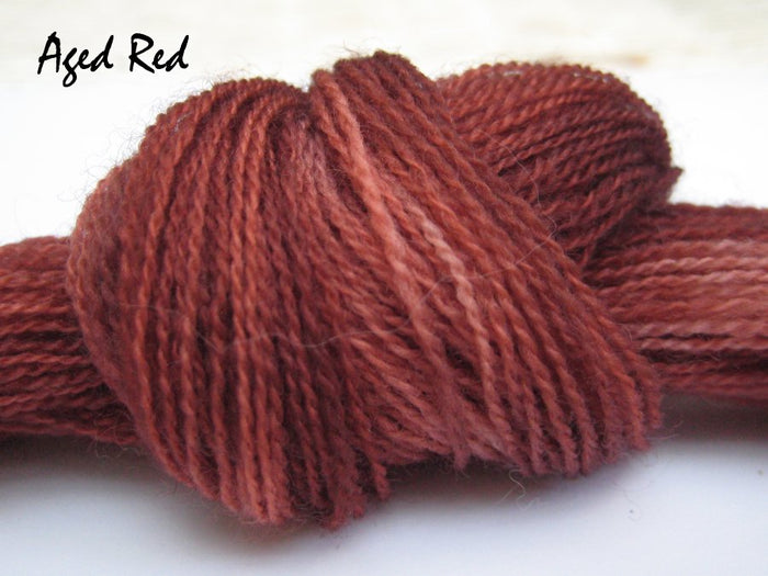 Faded Red #003 - Wool Thread for Needle Punch and Wool Applique - Red Sand Fibre