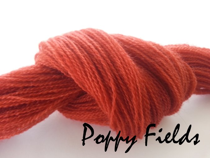 Poppy Fields #060 - Wool Thread for Needle Punch and Wool Applique - Red Sand Fibre