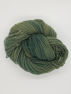 COUNTRY LANE-  Hand Dyed Shades of Green Worsted Yarn for Rug Hooking - RSS307