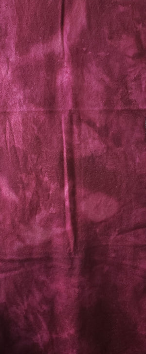 Hand Dyed Studio Cloth - MAJESTIC MAGENTA  - Shades of Violet Red -  Wool Fabric for Rug Hooking and Wool Applique - RSS188