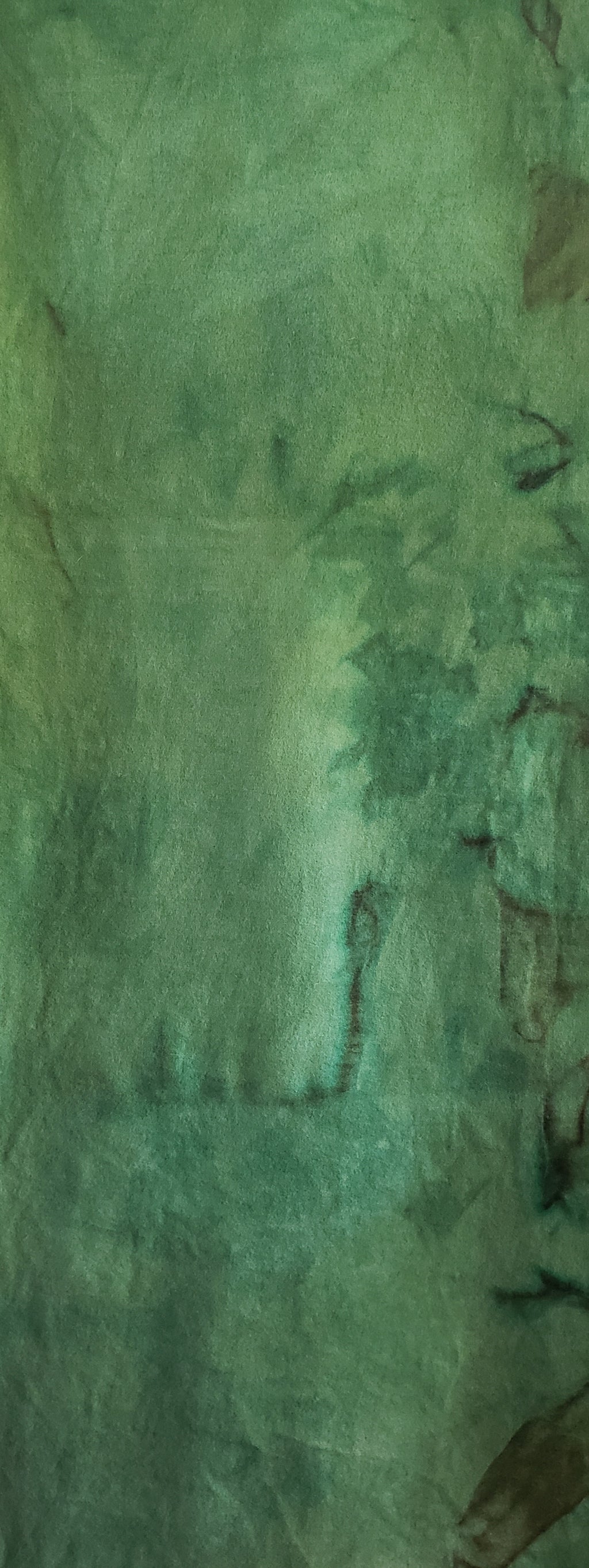 Hand Dyed Studio Cloth - BAYBERRY GREEN MEDIUM - Shades of Green - Wool Fabric for Rug Hooking and Wool Applique - RSS245