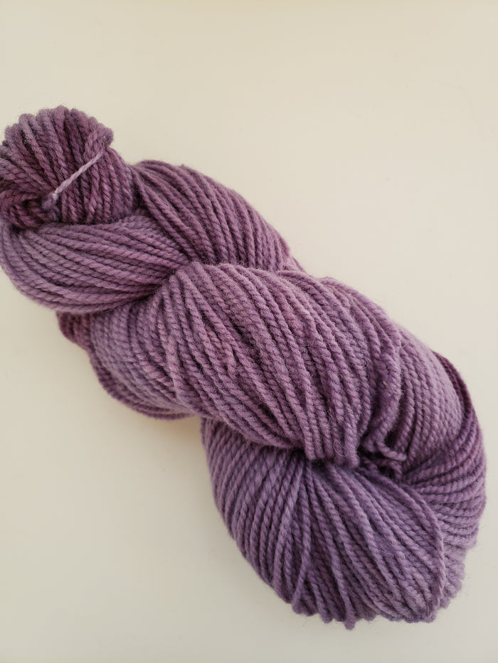 SUGAR PLUM-  Hand Dyed Shades of Purple Worsted Yarn for Rug Hooking - RSS262