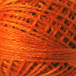 0244 Beautiful Orange Hand Dyed Cotton 3 Strand Valdani